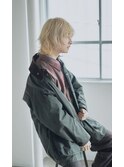 men's/メンズ/ブルーブラック/フェザーパーマ/サーフカール/柏