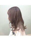 ミルクティーグレージュインナーカラー透明感赤み消しカラー