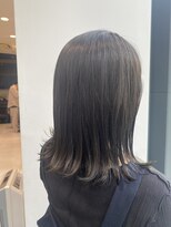 【伸ばしかけヘア　外ハネグレージュ】air銀座タワー　藤本麻衣