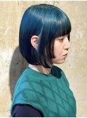 ミニボブ × ルーツカラー(グリーン)【liblo】