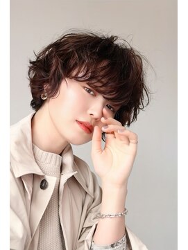 ソイクフ 高田馬場店(SOY-KUFU) 大人可愛い◎イメチェン似合わせカットフルバングレッドブラウン