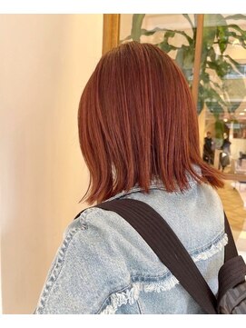 レグルス ヘア デザイン ニシジン 西新店(Reglus hair desigh) 切りっぱなしボブ/大人可愛い/ベージュピンク/20代/30代/40代