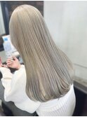 ブリーチ ハイトーン ダブルカラー ホワイト 髪質改善カラー