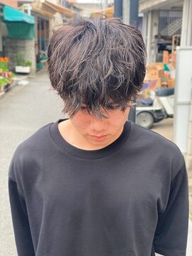 スウェル 船橋店(Swell) ウルフ/アッシュブラック/カルマパーマ/ベリーショート/船橋