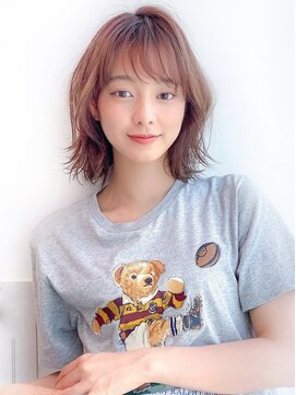 アグ ヘアー リガーレ 盛岡本宮2号店(Agu hair ligare) 《Agu hair》動きのあるエアリー外ハネミディ