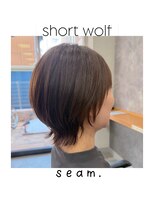 シーム(seam.)&nbsp;簡単スタイリング癖毛ウルフ◎どんな髪質・毛量・年齢もOK！