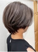 ホワイトグレージュ/デジタルパーマ/チェリーブラウン/金沢文庫