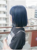 ボブ/ブルーブラック