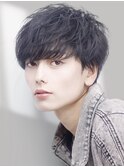 フェザーパーマフェザーショート毛流れセンターパート韓国ヘア
