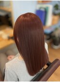ワインレッド×髪質改善Tr