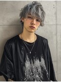 MEN’S HAIR/サーフカール/刈り上げセンターパート/ブリーチ
