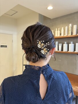 ロカリタ キョウト 四条大宮店(ROCAReTA kyoto) 結婚式お呼ばれヘアセット/ボブアップスタイル