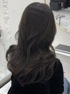 シーン(scene) オリーブグレージュ×レイヤー×くびれ巻き×髪質改善【広島】