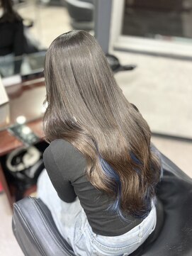 ビゼ 梅田(BIZE) ナチュラルブラウン/インナーブルー/シールエクステ80枚