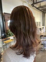 ムード マグ レーベル 南松本(MOOD Mag Label)&nbsp;春◎ブリーチなし透明感チョコレートブラウンレイヤー