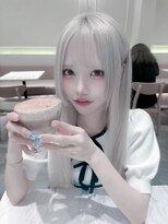 インク 渋谷(INK.)&nbsp;ミルクティーブロンドニュアンスウルフワンホンレイヤー渋谷