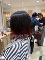 アッシュ 中目黒店(Ash)&nbsp;裾カラー×切りっぱなしボブ