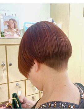 ラ ソレイル 浜松メイワン店 脱白髪染め!刈り上げ×レッドカラー