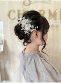 成人式・結婚式・お呼ばれなど上品さと華やかさがあるヘアセット