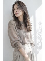 アッシュ 学芸大学店(Ash) ロング/大人女性/グレージュ/白髪ぼかしハイライト/脱白髪染め