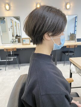 ジーニー 横浜(giinii) giinii_渋谷_ハンサムショート_オリーブカラー(ryota_hair)