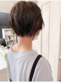 福山市 クセを活かしたショートボブ、ショートヘア人気caary