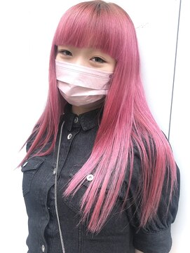 ミーナ バイ ワンズ 町田(mina by one's kyougoku) 青みピンクのロングヘア☆☆☆町田/町田駅/ケアブリーチ/韓国