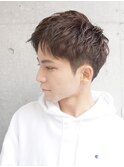 ツーブロックアップバングショート