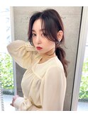韓国ヘアー/レイヤーカット/2wayバング/顔周りレイヤー