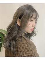 クラク 笹塚店(KURAKU) ハイライトカラー/オリーブベージュ/レイヤーカット/20代/30代