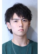 校則クリアアップバング黒髪ビジネススーツショートヘア