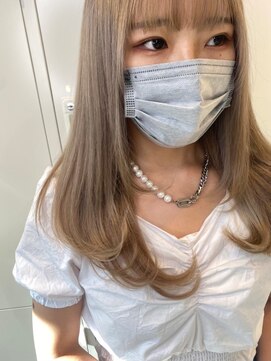 ジーナ 船橋(Zina) 髪質改善＊ロングレイヤーグレーベージュ＊美髪【Zina船橋】