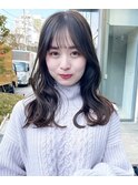 ナチュラル小顔前髪あり後れ毛サイドバング結べるボブくびれヘア