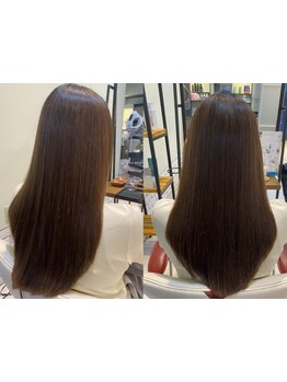 【髪質改善】『ノンダメージサロン(R)正規認定店』保湿対策しながら髪質改善＋縮毛矯正が叶う☆[自由が丘]