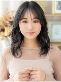 大人ガーリーゆるふわミディグレージュカラーa北浦和20代30代