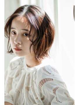 トゥウィンクル(twinkle) ウォータムカラーボブ秋に向けて柔らかい暖色系カラー♪