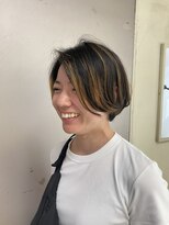 ピエドプールポッシュ(PiED DE POULE POCHE)&nbsp;毛先だけカラー