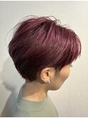 オリエンタルバイオレット×ツーブロショート