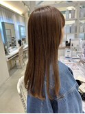 ブリーチ無しの明るめブラウン
