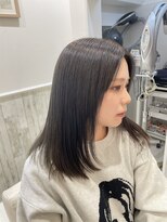オレンジポップ 南船橋店(ORANGE POP) 黒髪/ボブルフ/ネビージュ/小顔/ワンレン/髪質改善/前髪