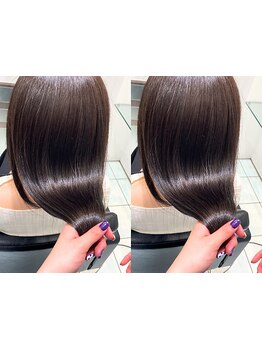 ★髪質改善★メーカー認定Aujuaソムリエ在籍！施術中から輝きを増す髪を実感◎滑らかうる艶髪へ★