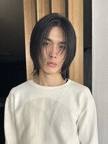 メゾンアクア 表参道(Maison ACQUA)&nbsp;=メンズボブ/スパイキーショート/ブルーブラック／MEN’S HAIR