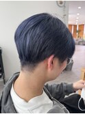透明感カラーブルーブラック