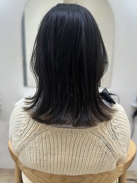 セイドット リー(Say. Ree) say.ホワイトグレージュミニウルフチェリーブラウンレイヤー暗髪