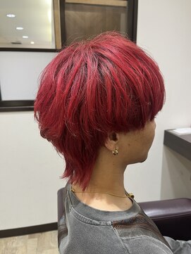 リルーム 伊勢崎店(Re:room) メンズウルフ×ビビットカラー