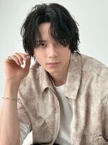 ロンドオム 池袋(Lond Homme)&nbsp;men's/メンズ/ブルーブラック/フェザーパーマ/スペインカール