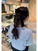 【EIGHT 豊崎】お客様スタイル…ポコポコヘアセット…