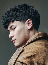 デザインカラー［OCEANTOKYO/メンズサロン/センターパート/メンズ/マッシュ/ウルフ/ニュアンスパーマ］