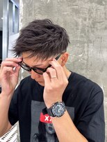 メンズサロン キング 心斎橋店(Men’s salon K!ng) ホワイトメッシュ/ツイスト/ツイスパ/パーマ/メンズ/眉毛/心斎橋