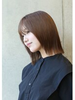 ソロ(soLo)&nbsp;小顔レイヤーボブ/髪質改善/艶カラー【染谷】